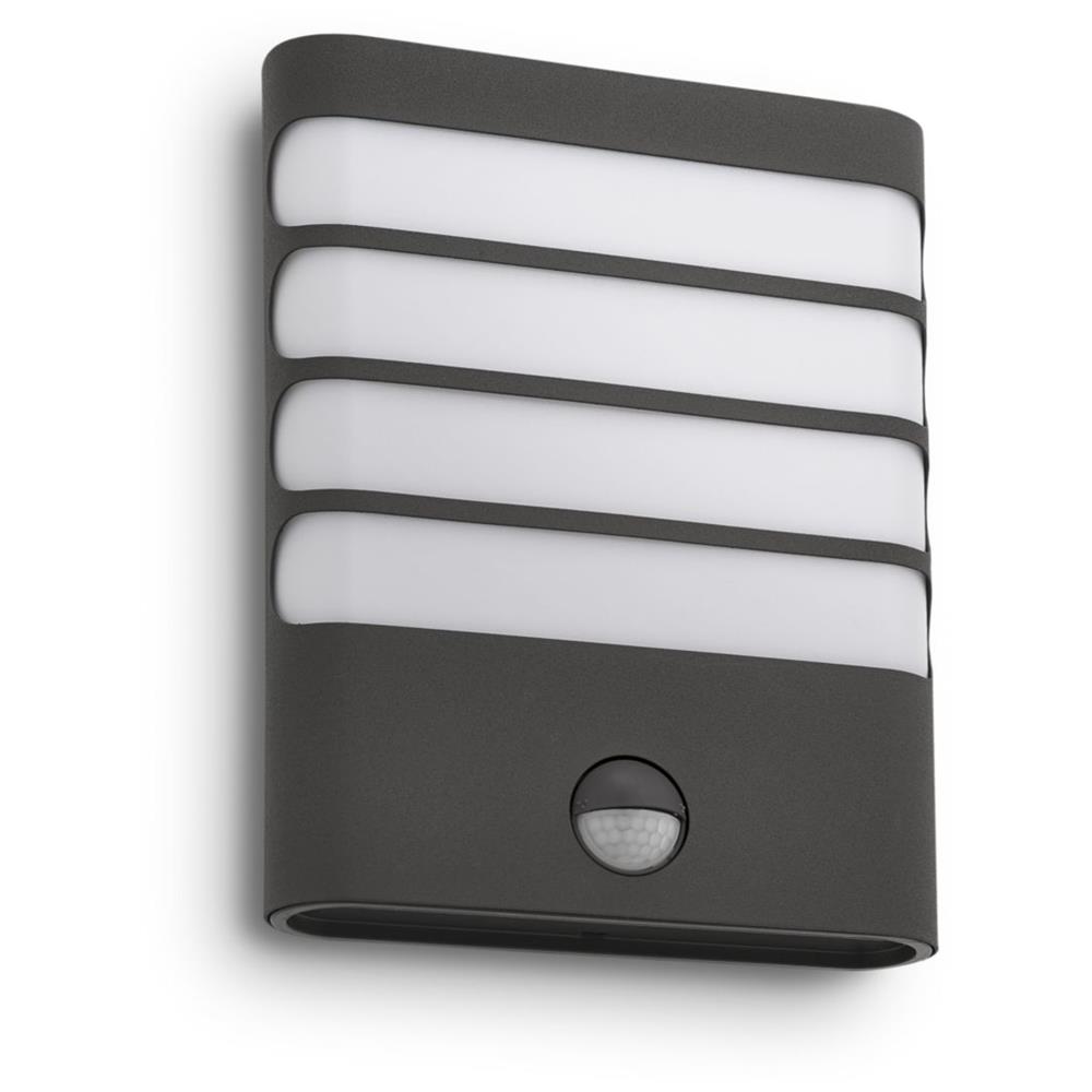 Lampada Da Parete A Led Per Esterni Con Sensore Antracite - Modello Raccoon  - Foto 1